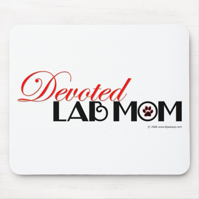 Devoted Labrador Retriever Mum Mouse Pad (Front)