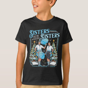 Devoted Sisters White Xmas Merry Christmas Snowfla T-Shirt