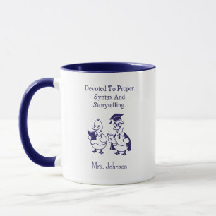 Devoted To Proper Syntax & Storytelling Design Mug