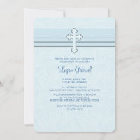 Devotion Blue Religious Invitation