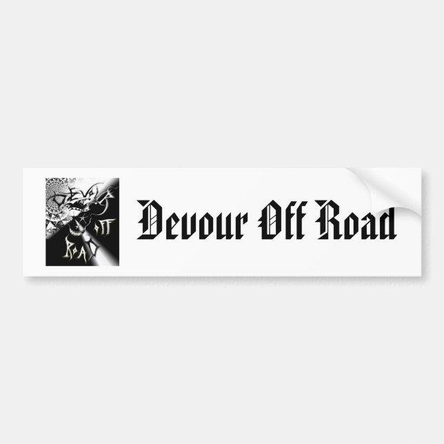 devour off road 2 , Devour Off Road Bumper Sticker (Front)