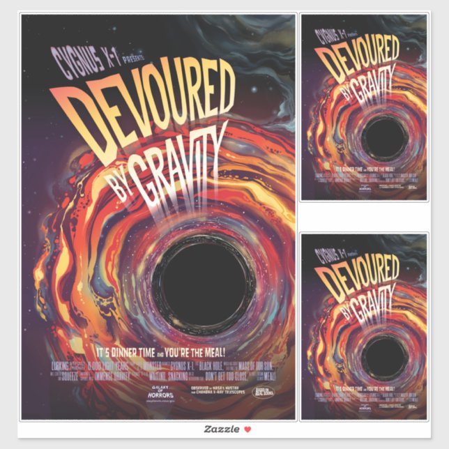 Devoured By Gravity Halloween Hole Black Horror (Sheet)