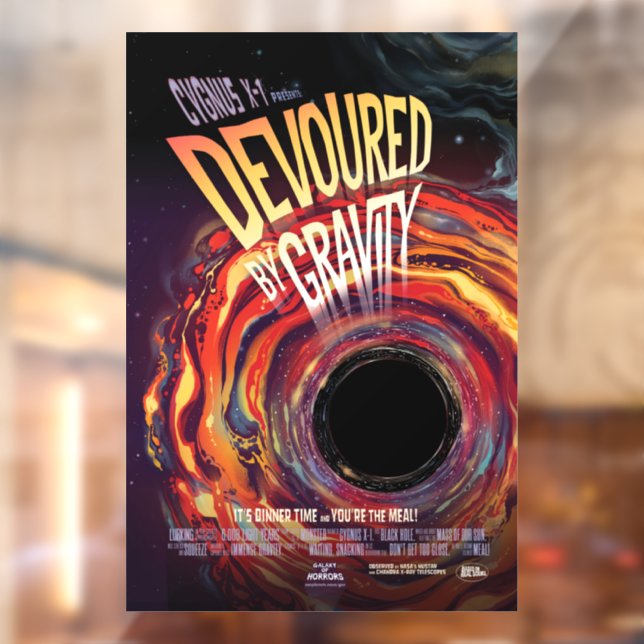 Devoured By Gravity Halloween Hole Black Horror (Sheet 2)