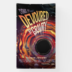 Devoured By Gravity Halloween Hole Black Horror Banner