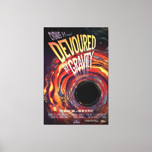 Devoured By Gravity Halloween Hole Black Horror Canvas Print