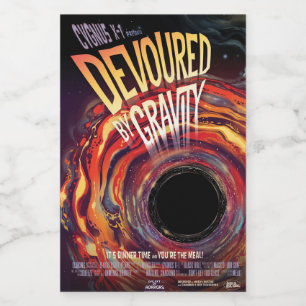 Devoured By Gravity Halloween Hole Black Horror Food Label