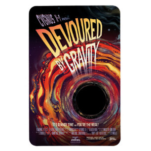 Devoured By Gravity Halloween Hole Black Horror Magnet