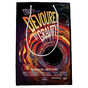 Devoured By Gravity Halloween Hole Black Horror Medium Gift Bag