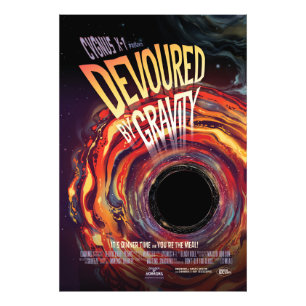 Devoured By Gravity Halloween Hole Black Horror Photo Print