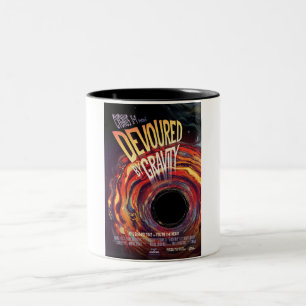 Devoured By Gravity Halloween Hole Black Horror Two-Tone Coffee Mug