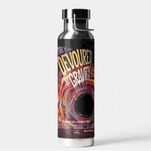 Devoured By Gravity Halloween Hole Black Horror Water Bottle