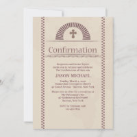 Devout Spirit Confirmation Invitation
