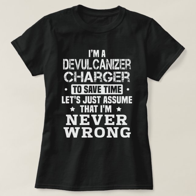 Devulcanizer Charger T-Shirt (Design Front)