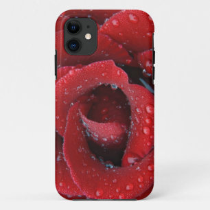 Dew covered red rose decorating grave site in Case-Mate iPhone case