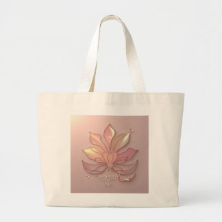 Dew-Drop Glow Large Tote Bag