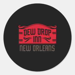 Dew Drop Inn New Orleans Classic Round Sticker