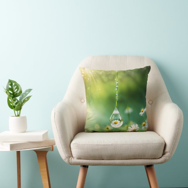 Dew Drop With Daisy Reflection Cushion (Chair)