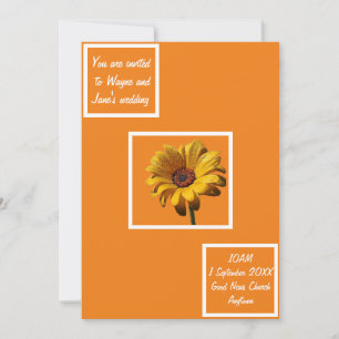 Dew Drops Daisy Wedding Invitation