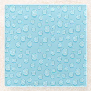 Dew drops glass coaster
