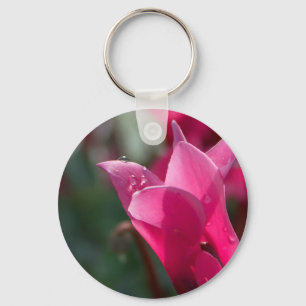 dew drops on flower keychain