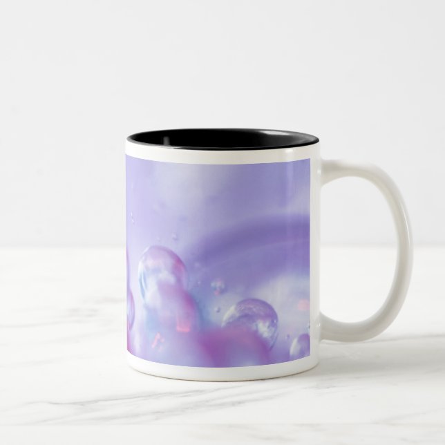 Dew drops on flower petal abstract. Credit as: Two-Tone Coffee Mug (Right)