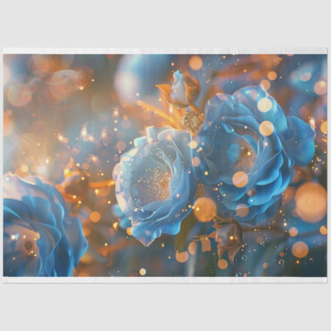 Dew Kissed Blooms Decoupage  Tissue Paper (Front)