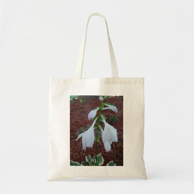 Dew on a Sun Hosta Bloom Tote Bag (Front)