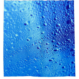 Dew wet glass background window shower curtain