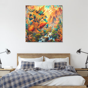 Dewa di Lembah Surgawi Canvas Print