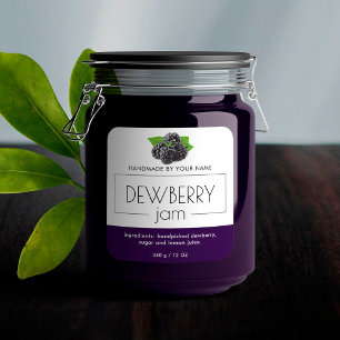 Dewberry Jam Product Label Stickers Packaging