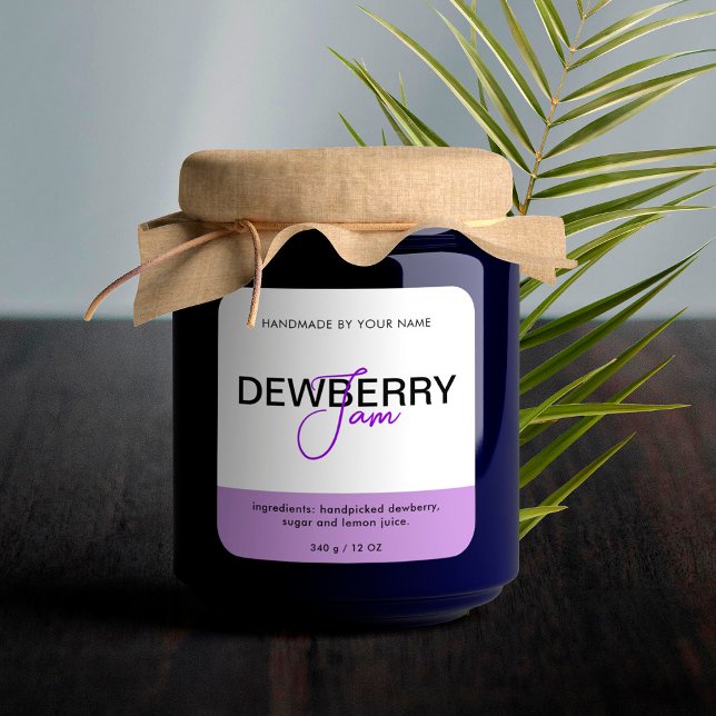 Dewberry Jam Product Label Stickers Packaging (Creator Uploaded)