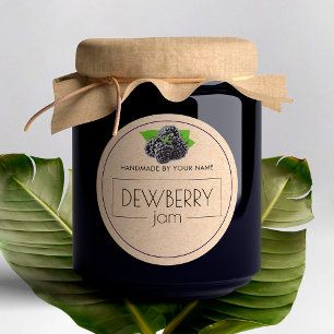 Dewberry Jam Small Product Label Stickers