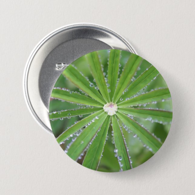 Dewdrop 7.5 Cm Round Badge (Front & Back)