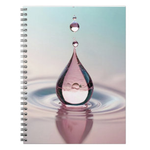 Dewdrop Close-up Water Tranquil Nature Season Notebook