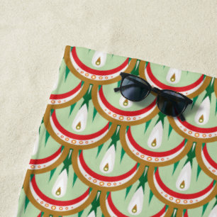 Dewdrop Scales Beach Towel