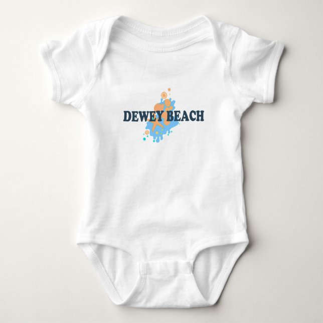 Dewey Beach. Baby Bodysuit (Front)