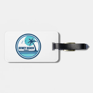 Dewey Beach Delaware Palm Tree Birds Luggage Tag