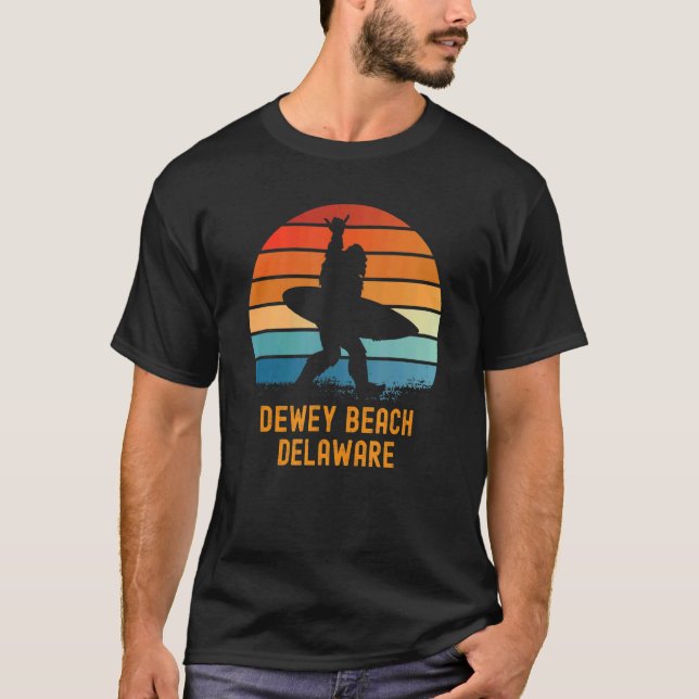 Dewey Beach  Delaware Sasquatch Souvenir 1 T-Shirt (Front)