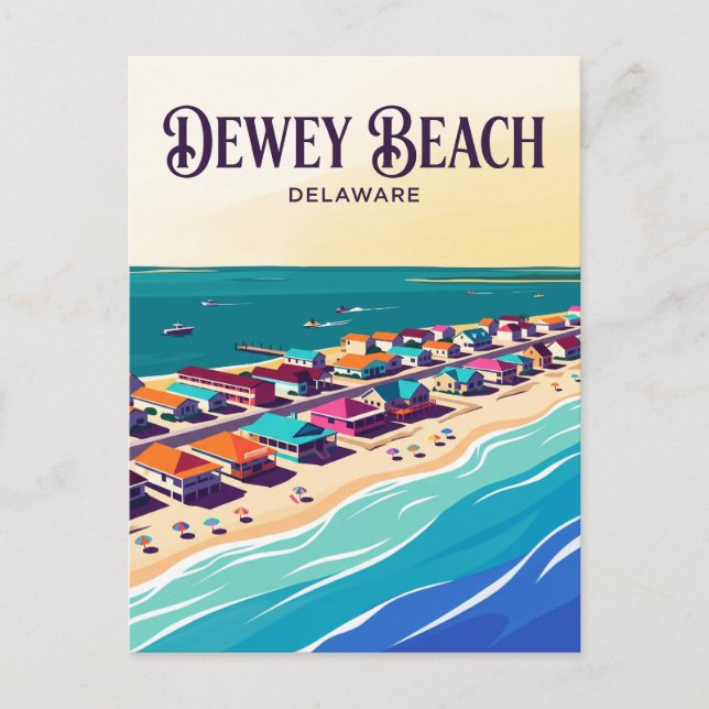 Dewey Beach USA Postcard (Front)