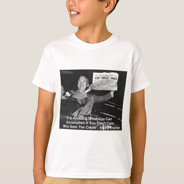 Dewey Beats Truman Funny Gifts Tees Buttons Etc (Front)
