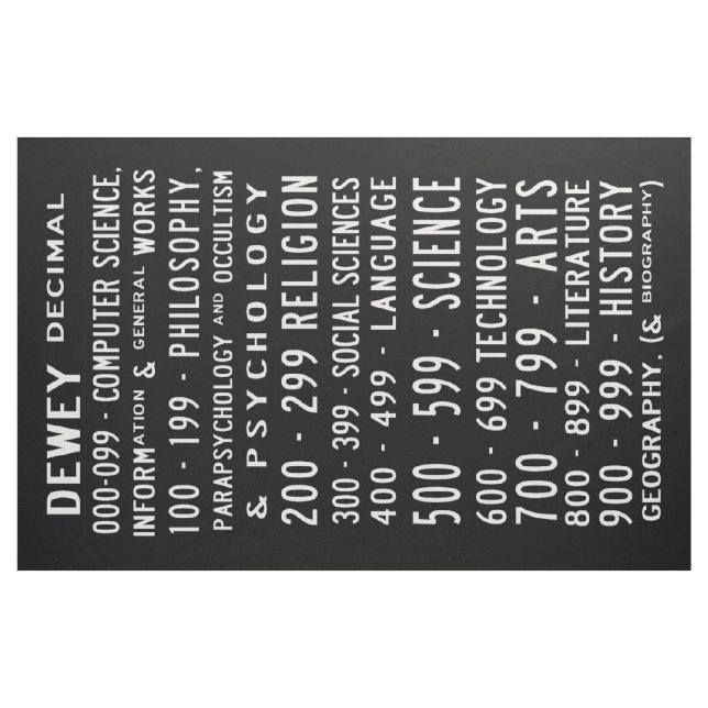 Dewey Decimal Busroll - Fat Quarter Fabric (Fat Quarter)