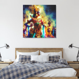 Dewi Tari (Dance Goddess) Canvas Print