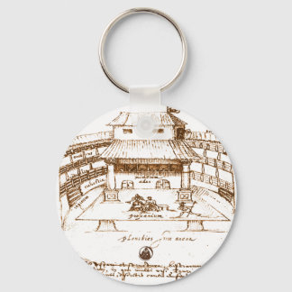 DeWitt's Swan Theatre Sketch Key Ring