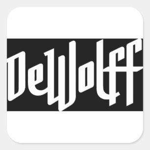 DeWolff logo Square Sticker