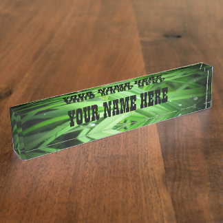Dewy Grass Nameplate