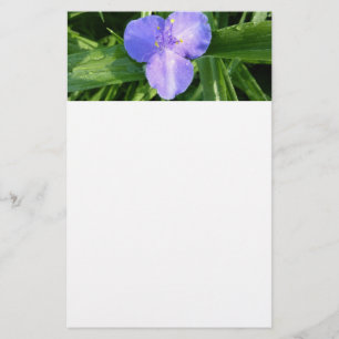 Dewy Trillium Spring Wildflower Stationery