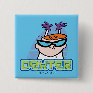 Dexter Character Name Graphic 15 Cm Square Badge