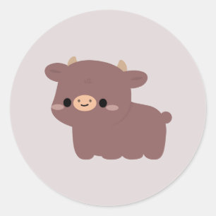 Dexter Cow Classic Round Sticker