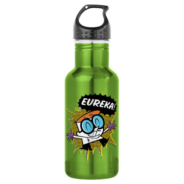 Dexter "Eureka!" Halftone Callout Graphic 532 Ml Water Bottle (Front)