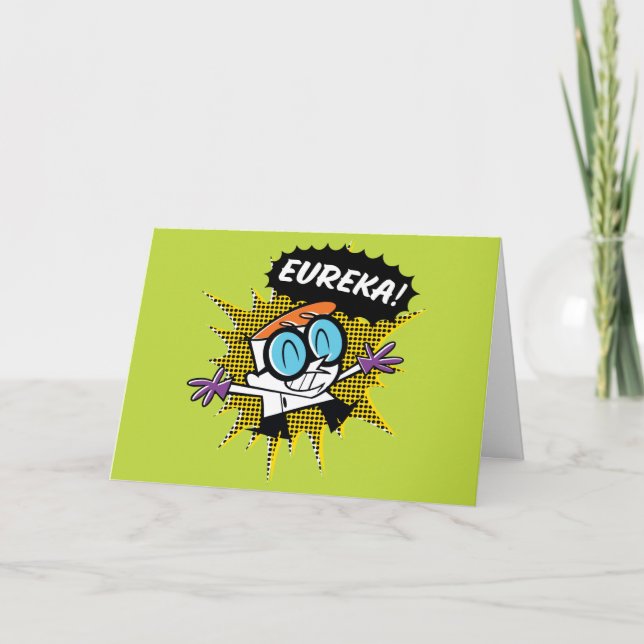 Dexter "Eureka!" Halftone Callout Graphic Card (Front)